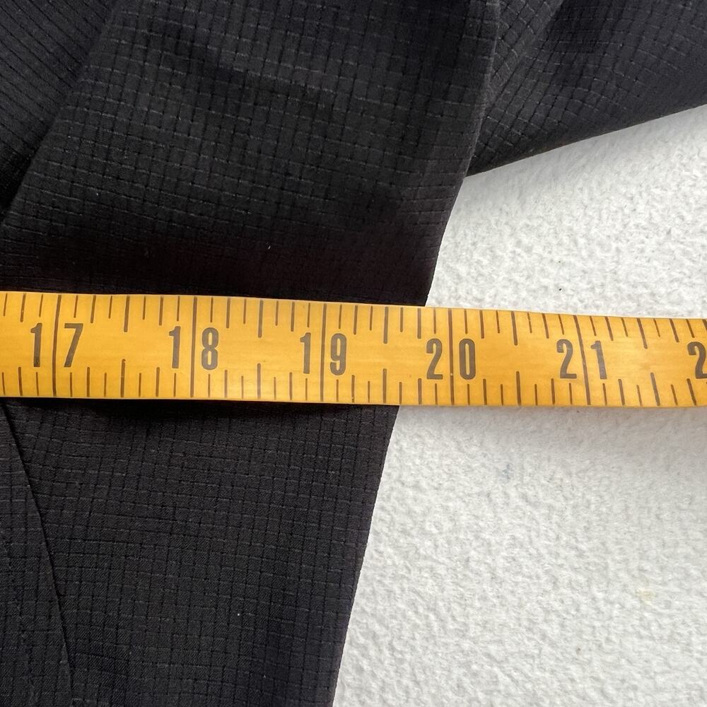 Lululemon Men Solid Black Button Front Collar Air… - image 6